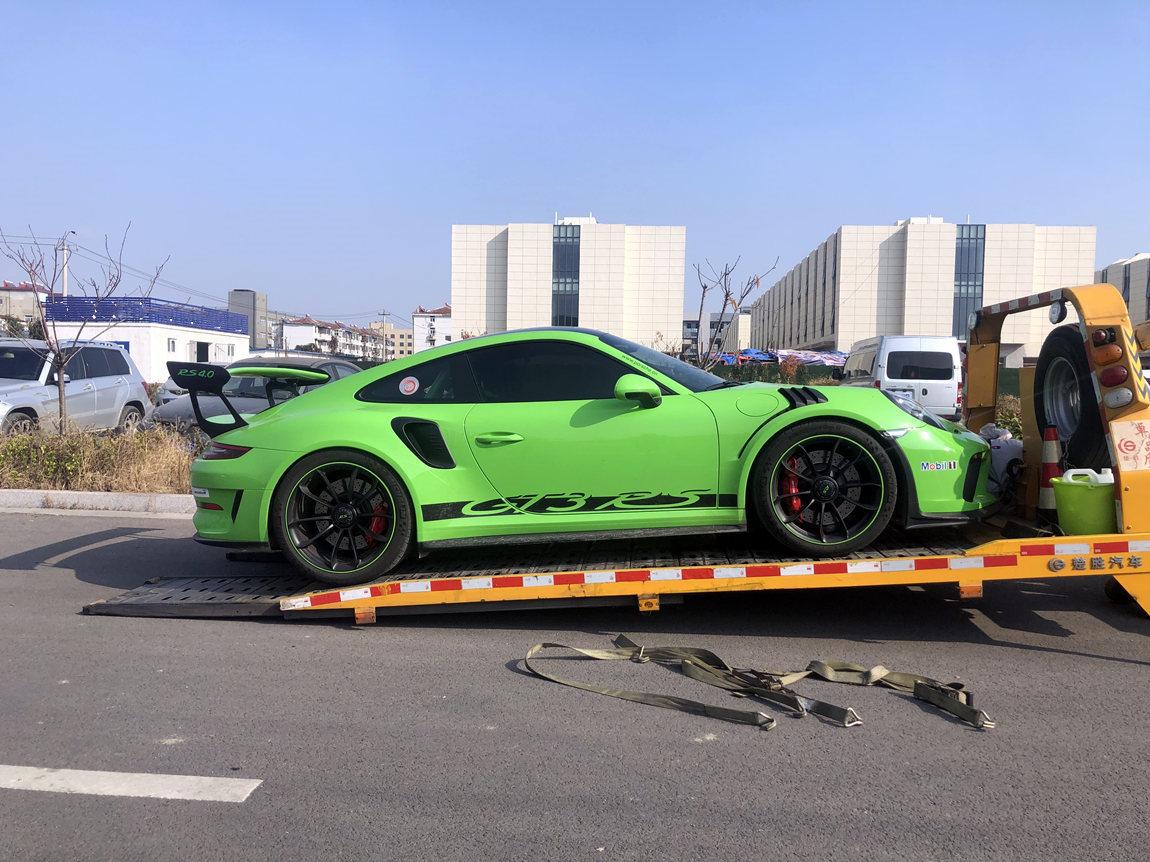 为赛道而生保时捷911gt3rs蜥蜴绿交付黄山客户