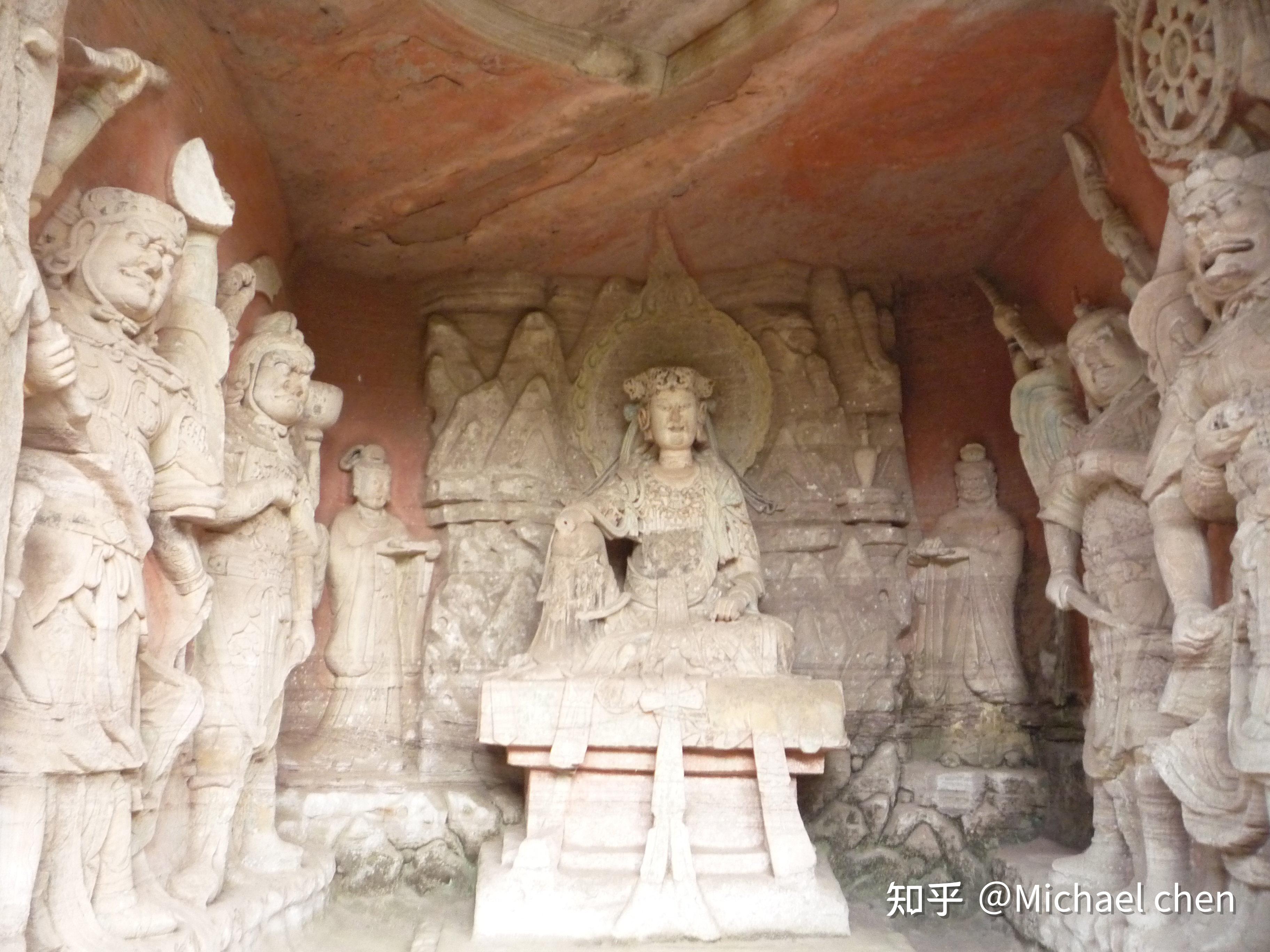 至南宋结束,石刻位于大足区城北2千米的北山上