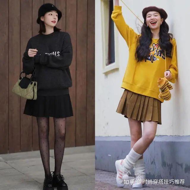 春季卫衣的n种穿法卫衣搭配半身裙春季流行这样穿露出你的好身材