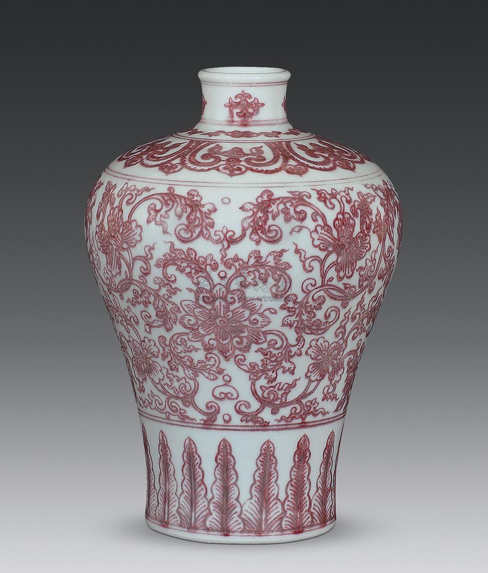 乱世遗珍之元青花釉里红开光贴花盖罐- 知乎