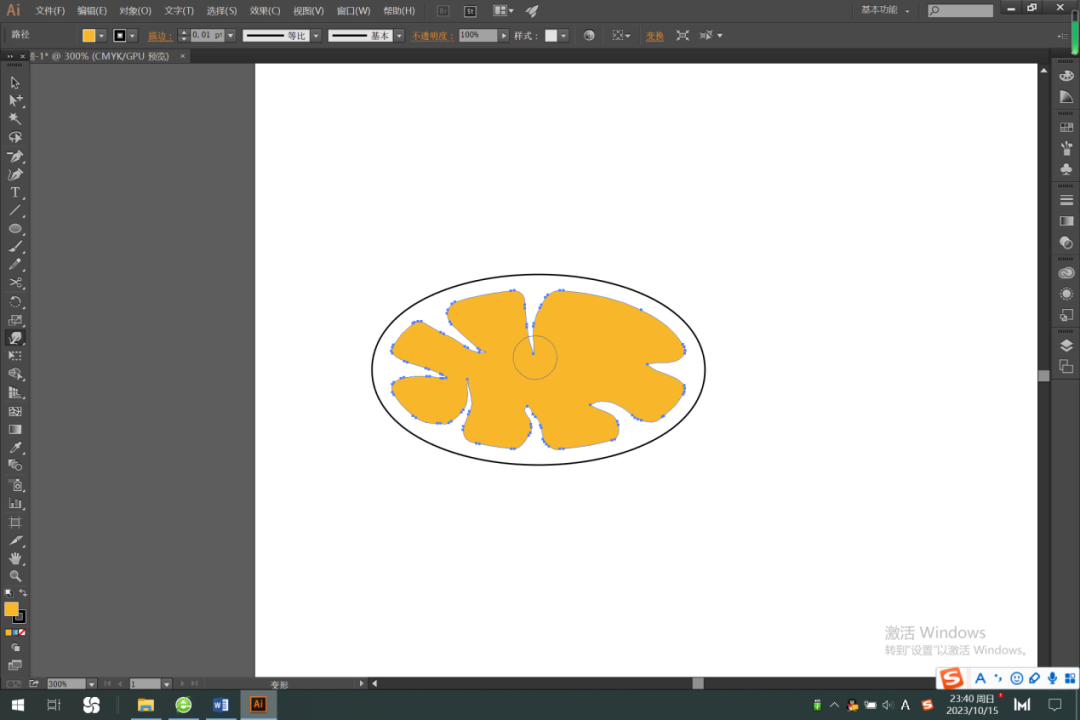 科研绘图效率全能软件adobeillustrator教程细胞核与线粒体绘制