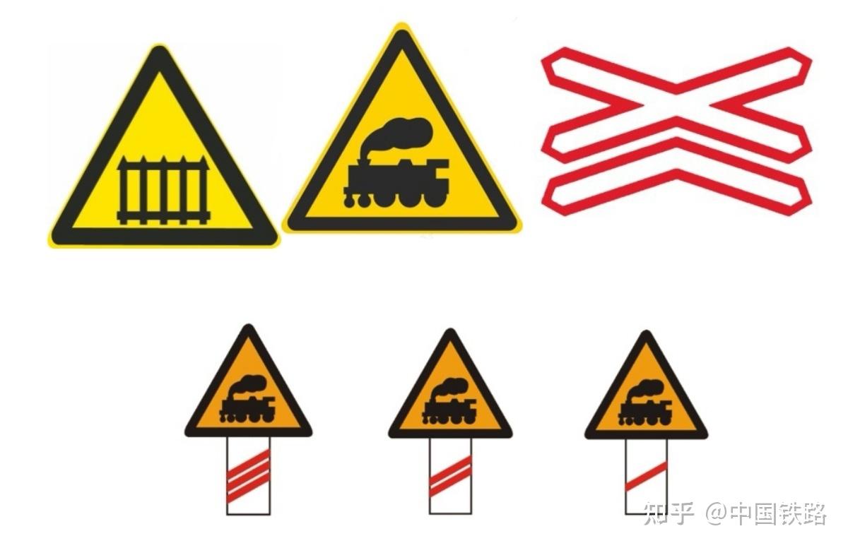 单股铁道标志图图片