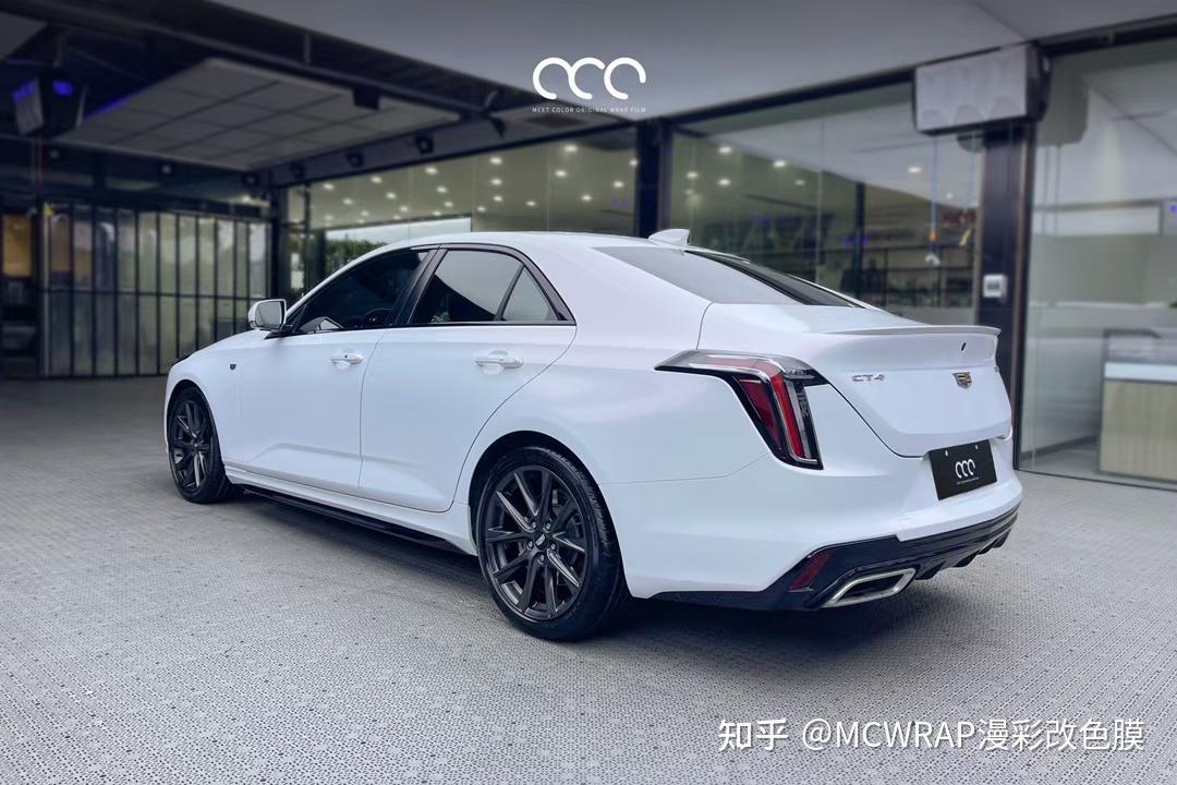 改色贴漫彩#一码在手全国无忧郑州天睿贴膜 出品凯迪拉克ct4 钻石白