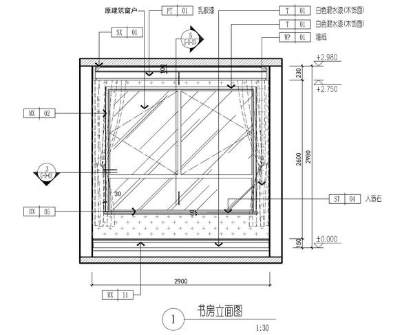 新手篇如何畫書房立面圖大綱