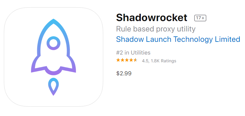 shadowrocket ios账号购买