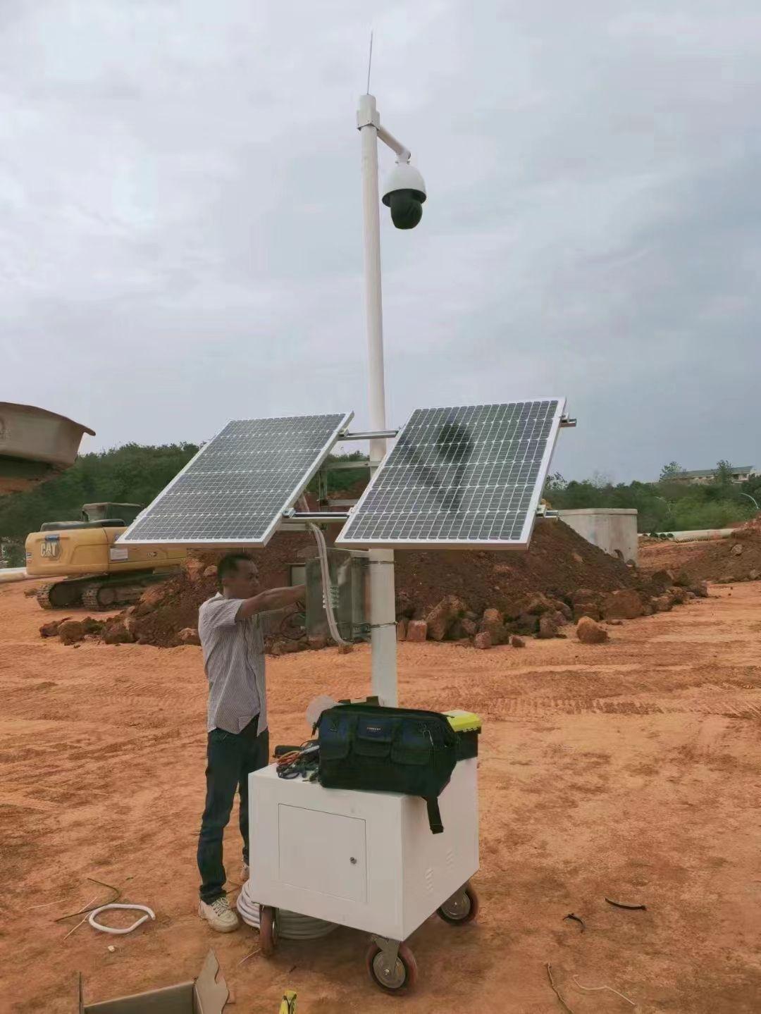小箱体移动阳能供电,工地可移动式的监控摄像头