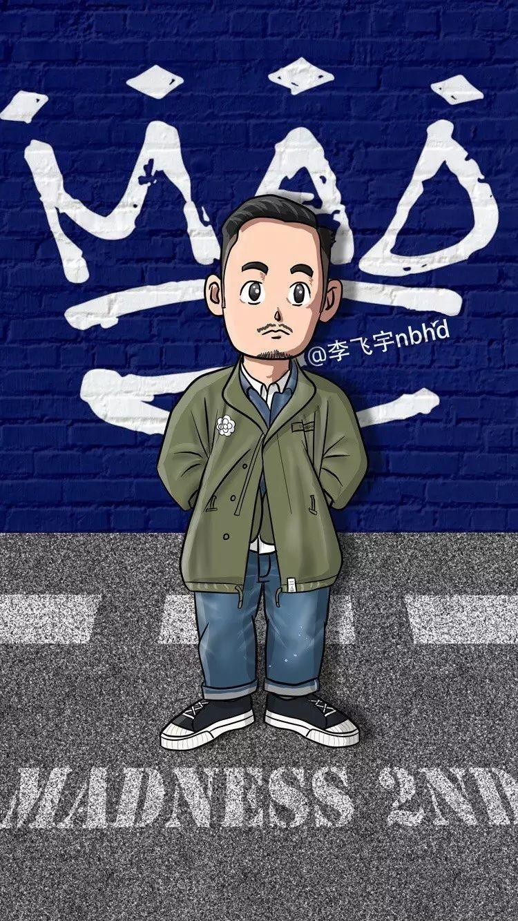 无码可以用来撩妹的头像男神余文乐潮流插画