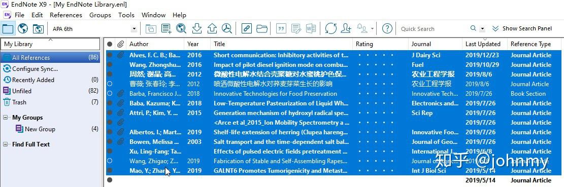 endnote basic export