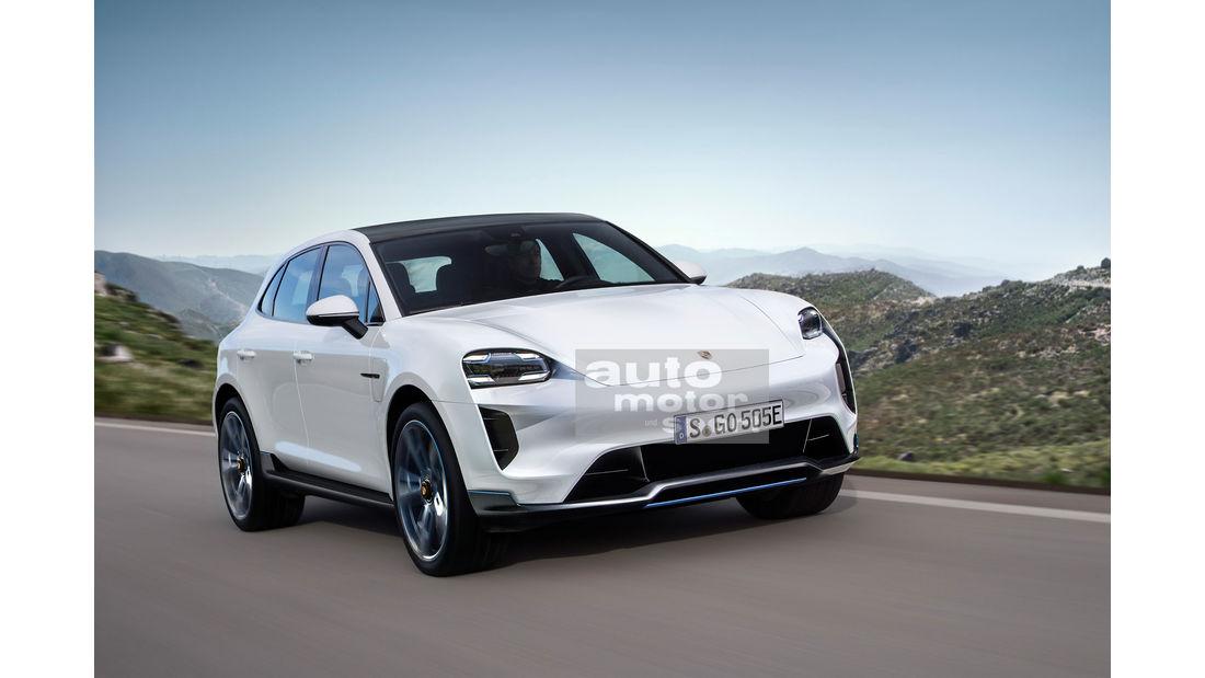 保时捷macan纯电动版曝光