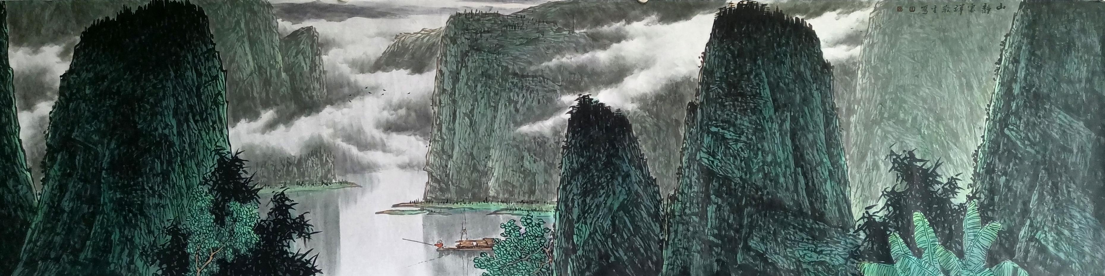 天地存大美王敬生山水画作品赏析之一