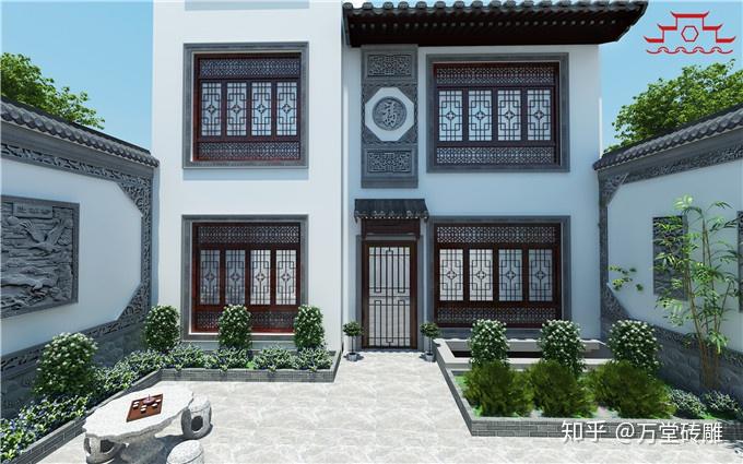 洛阳古建砖雕装饰的仿古四合院