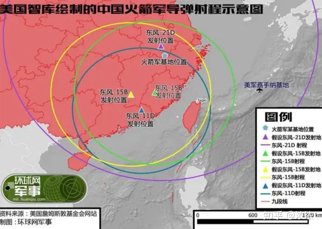 中国导弹覆盖范围图片