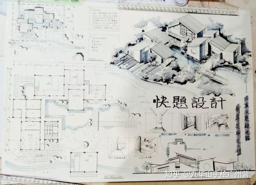 【西建大建筑学考研快题】中式元素在建筑快题中的六种基本运用(下) - 知乎