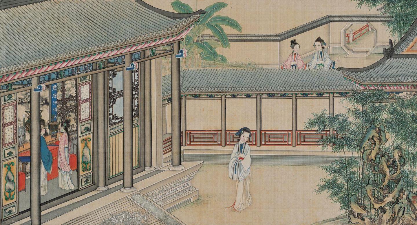 清代孙温《红楼梦》工笔彩绘图册(1) - 知乎