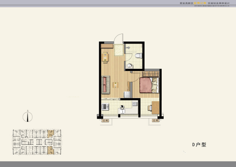 西安高新公租房蓝博公寓b区地址及户型图