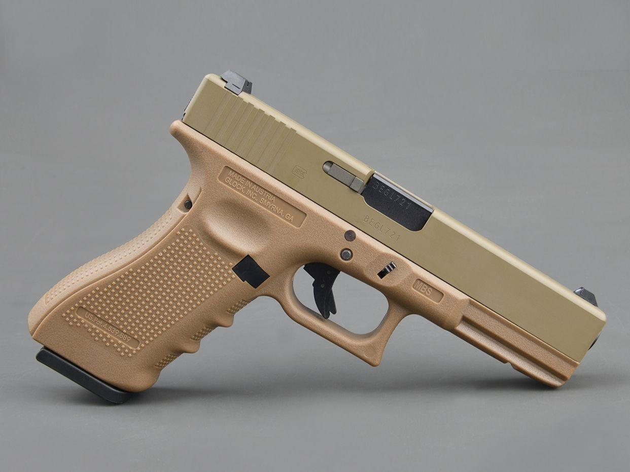 由unicon industries(独角兽工业)发售的,以glock17 gen4半自动手枪为