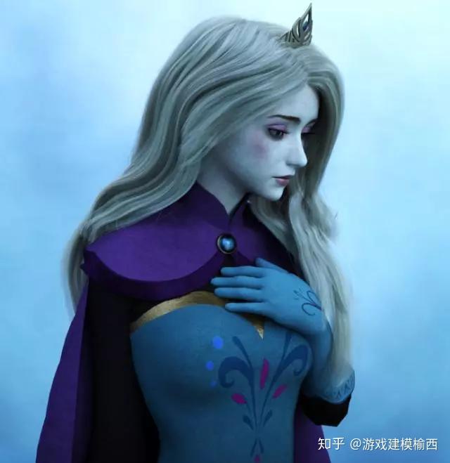 专题火遍全网艾莎公主的3d建模竟然是这个样子效果也太惊人了吧