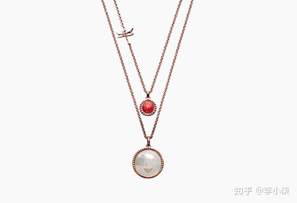 egs2158221 4,阿玛尼双层叠戴镶钻星月项链eg33