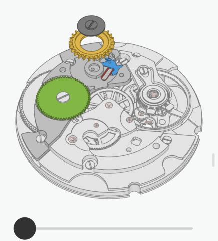 110张动态演示图,详解机械表的原理!