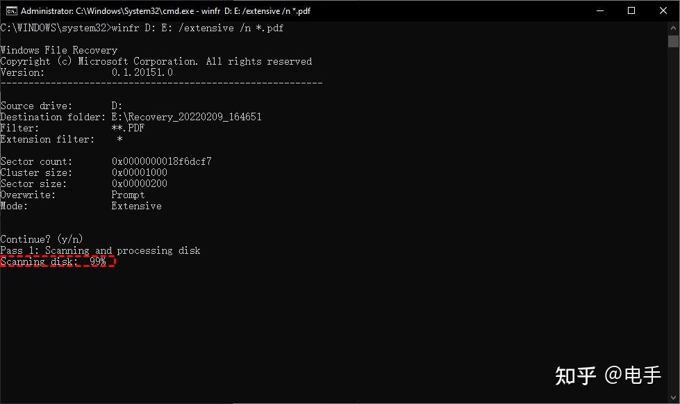 Windows file recovery 99 