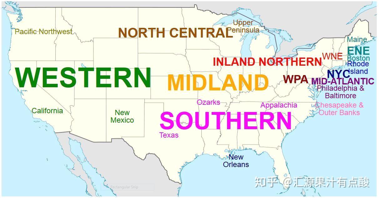 美国方言地图