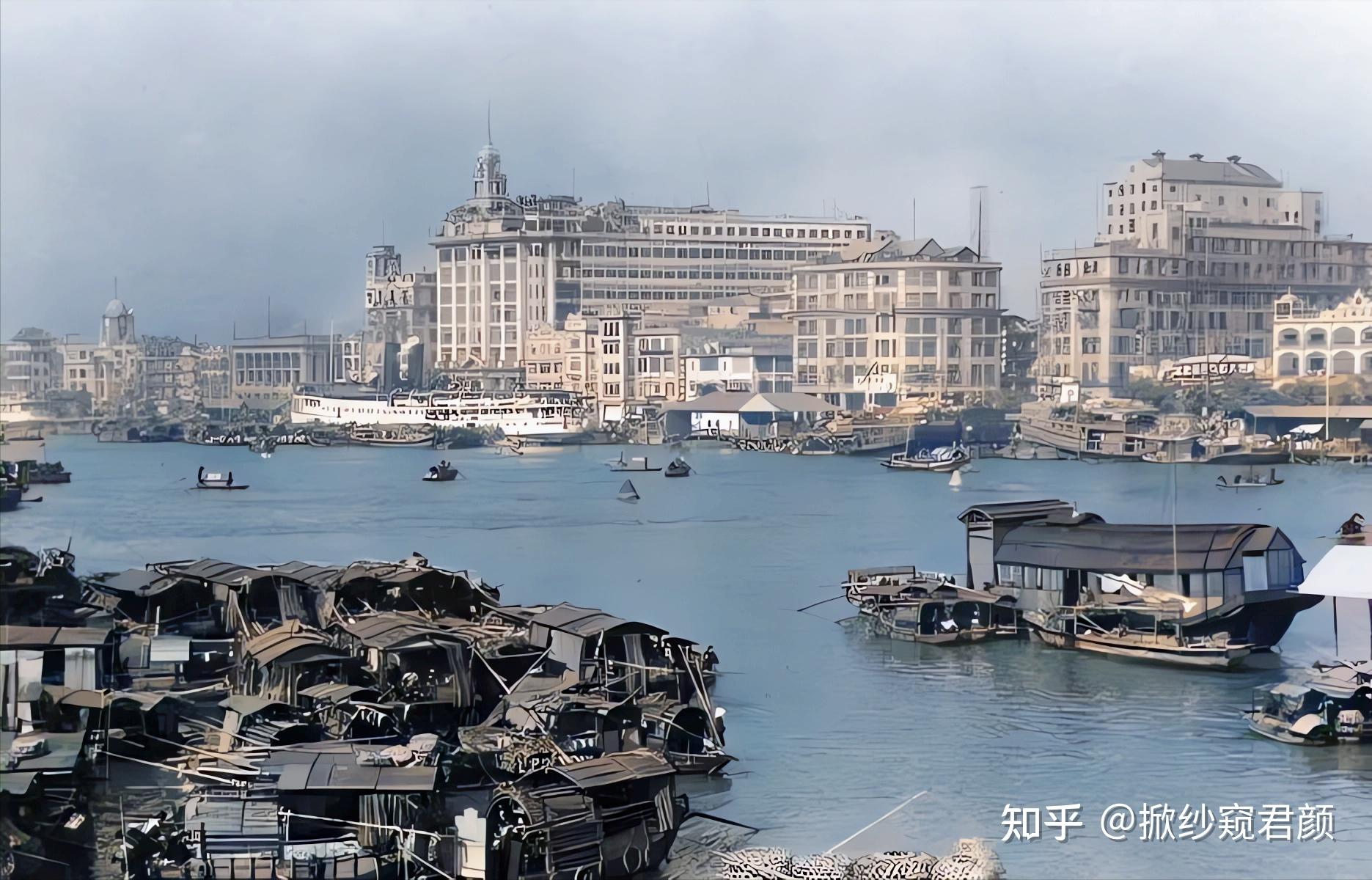 1920年,日本间谍镜头下的广州,100多年前的羊城竟已如此发达!