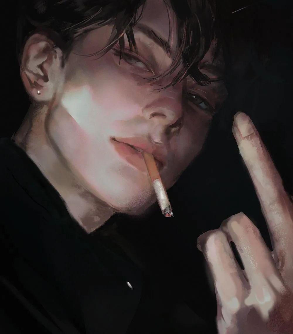 ta在twi上面有十一万粉丝,小有名气画师ryeomi的插画第一眼很惊艳,但