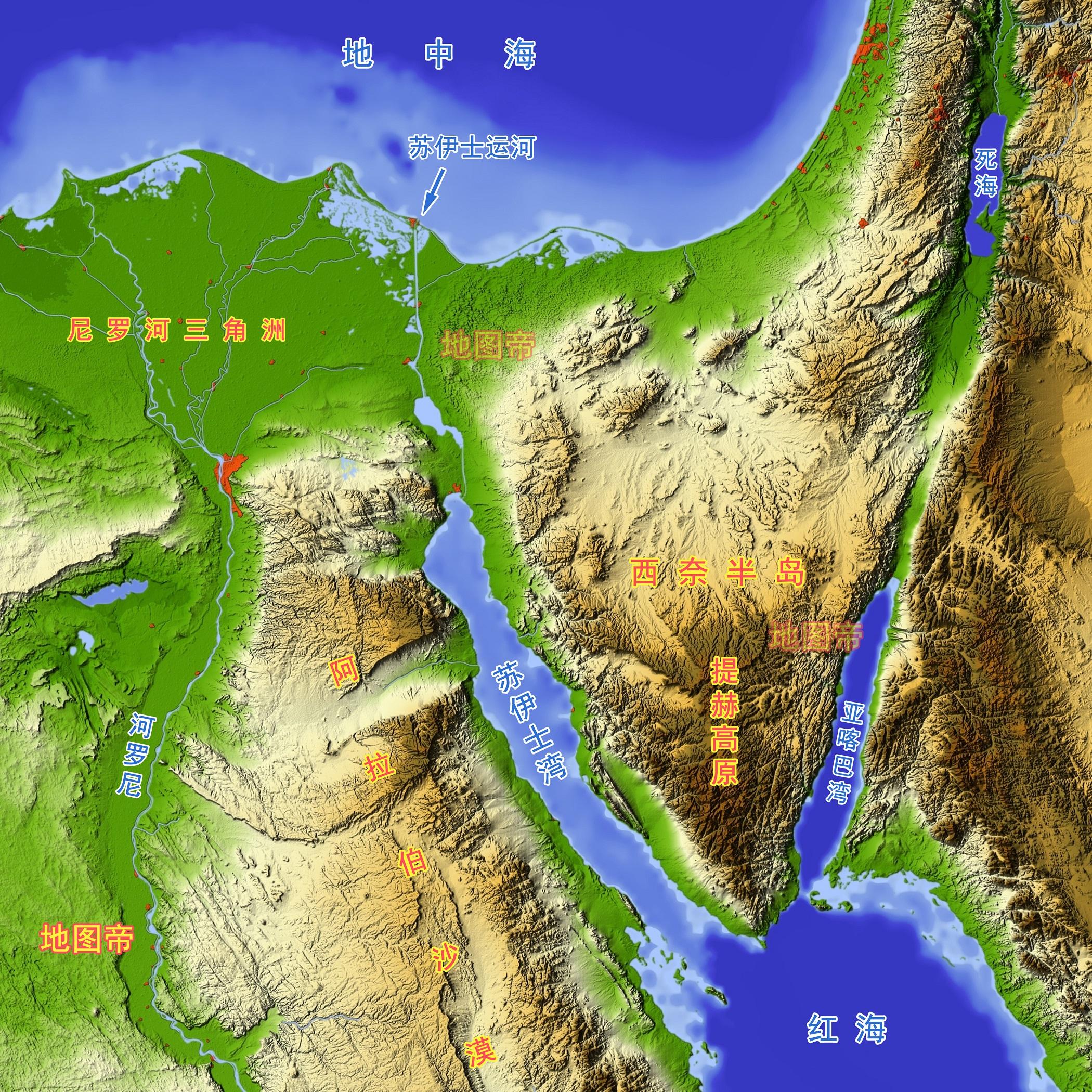 约旦河西岸高清英文版地图 - 巴勒斯坦地图 - 地理教师网