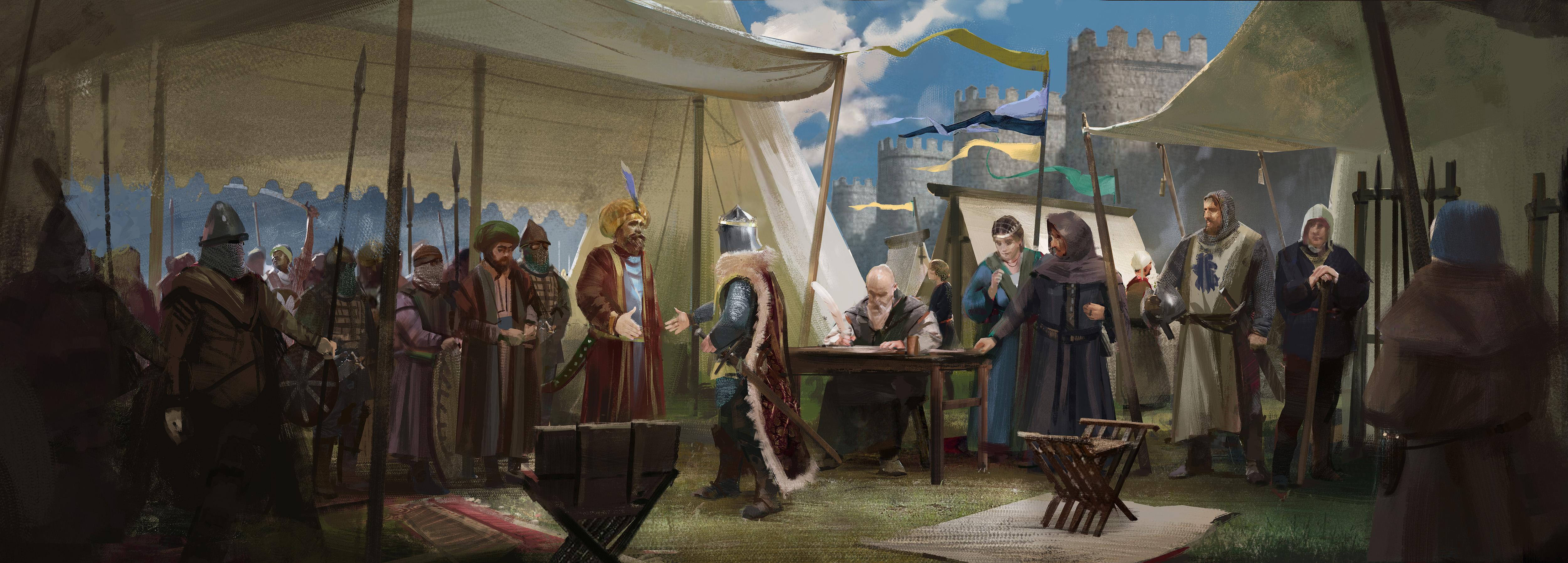 十字军之王3开发日志97517事件插画展示和工作流程