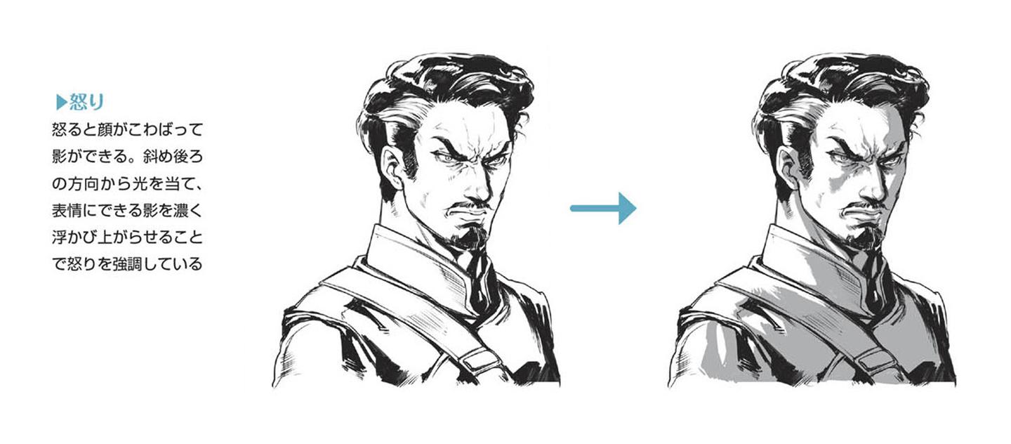 用阴影做漫画夸张的情绪表现 教程 知乎