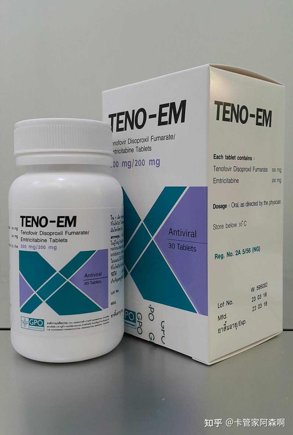 即300mg替诺福韦(tdf)富马酸替诺福韦和200mg恩曲他滨(emtricitabine)