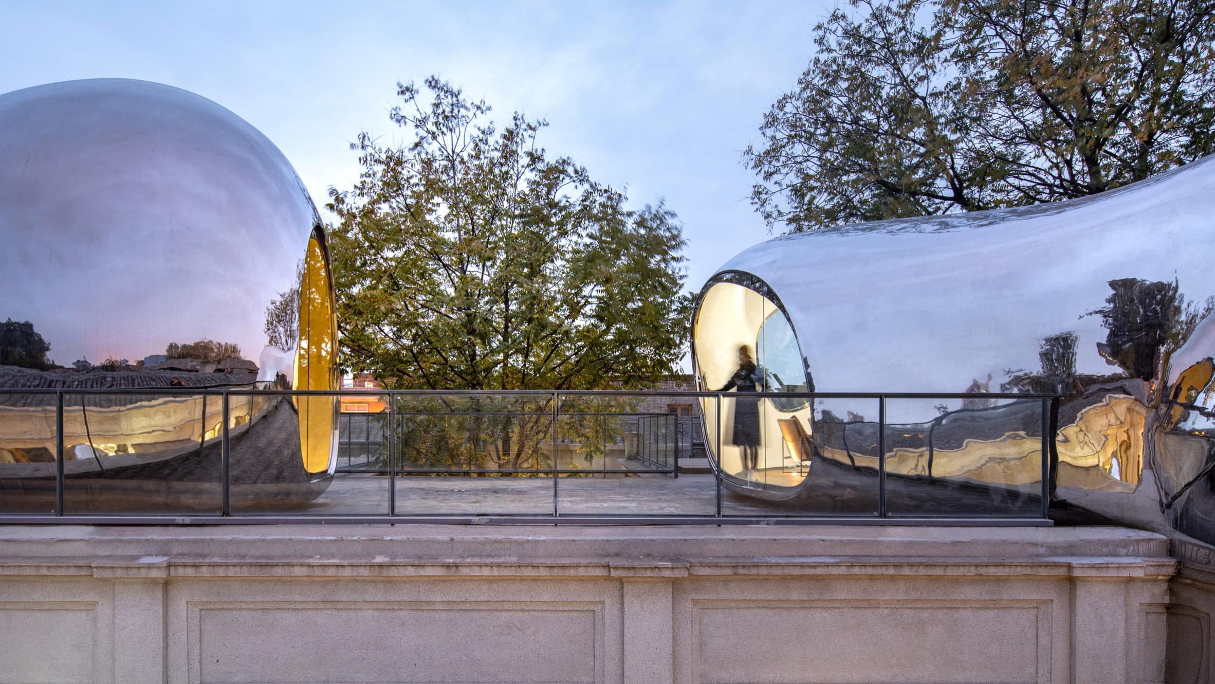 金属泡泡曲面墙微型社区改造后的老胡同还有京味儿吗住逻辑