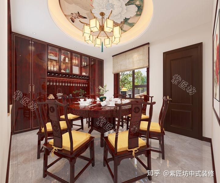 石家庄中式装修丨鹿泉这栋480㎡的自建别墅,这才是有格调的设计 - 知乎