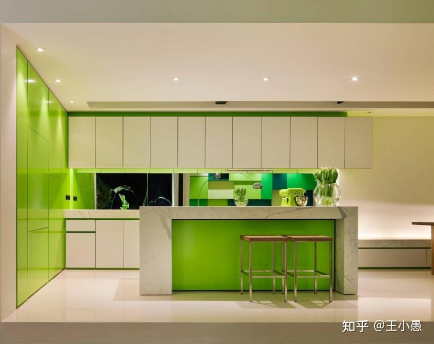 33款绿色清新时尚厨房橱柜设计
