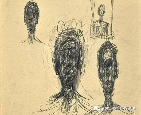 贾科梅蒂的素描,更多的是即兴,自由▲波洛克"滴洒法"摆脱一切束缚