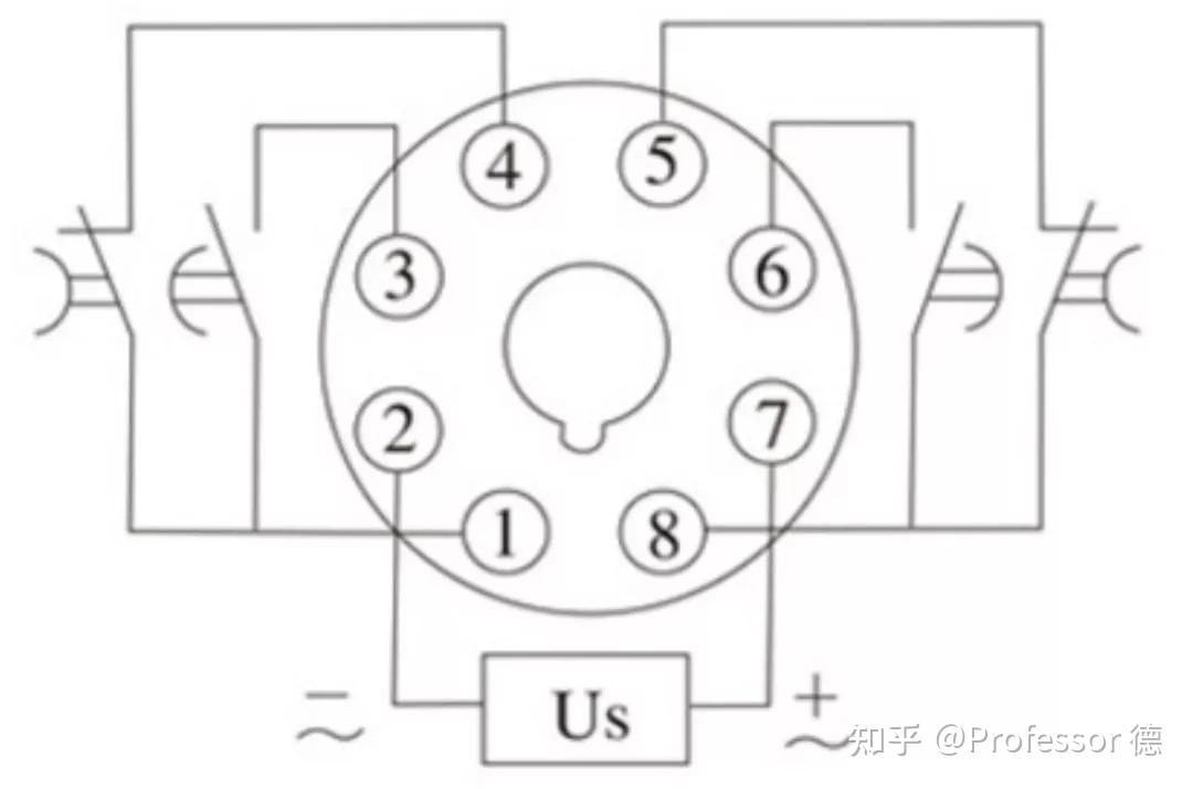 时间继电器 线路图图片