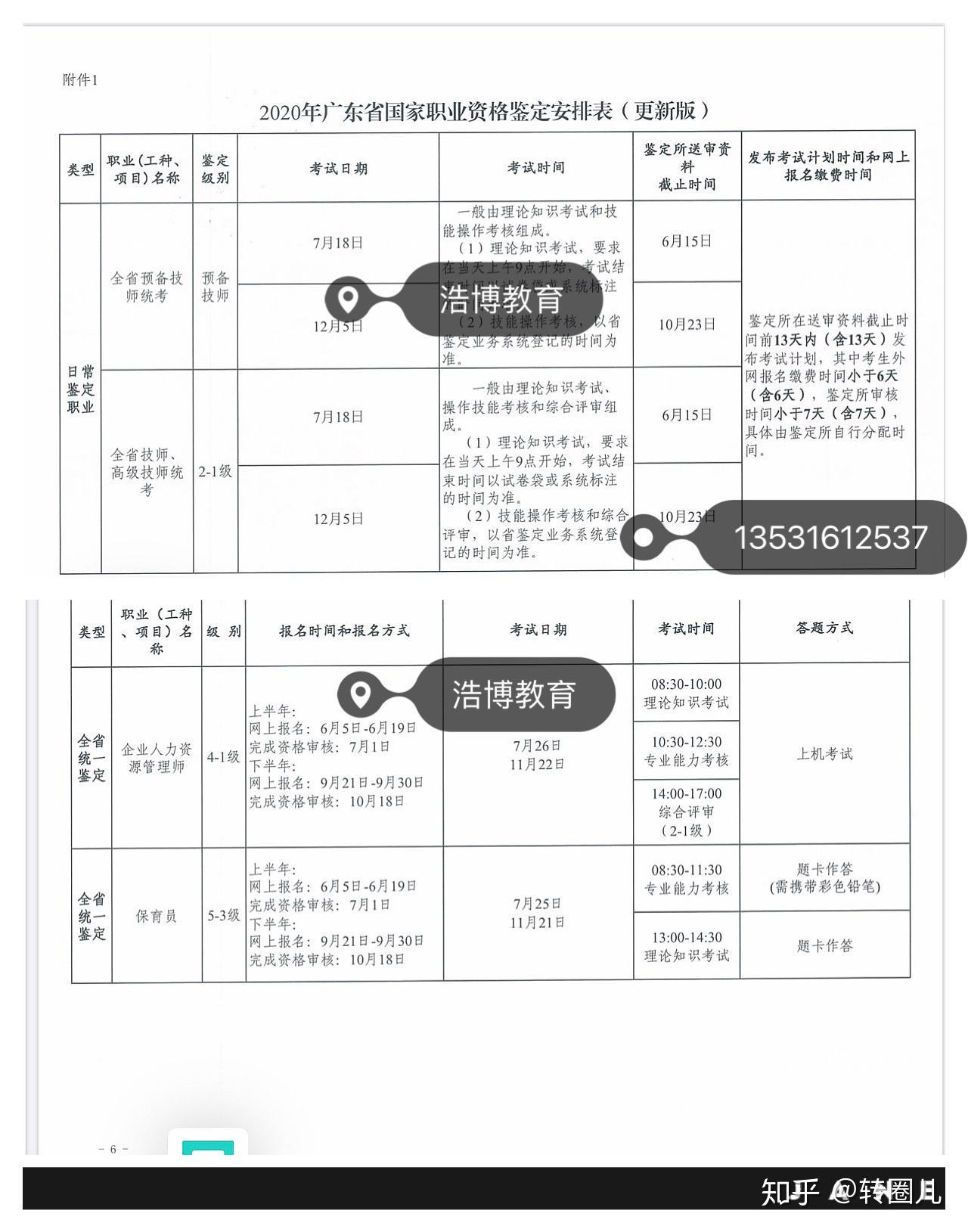 2020年国家职业资格-保育员证书考试时间
