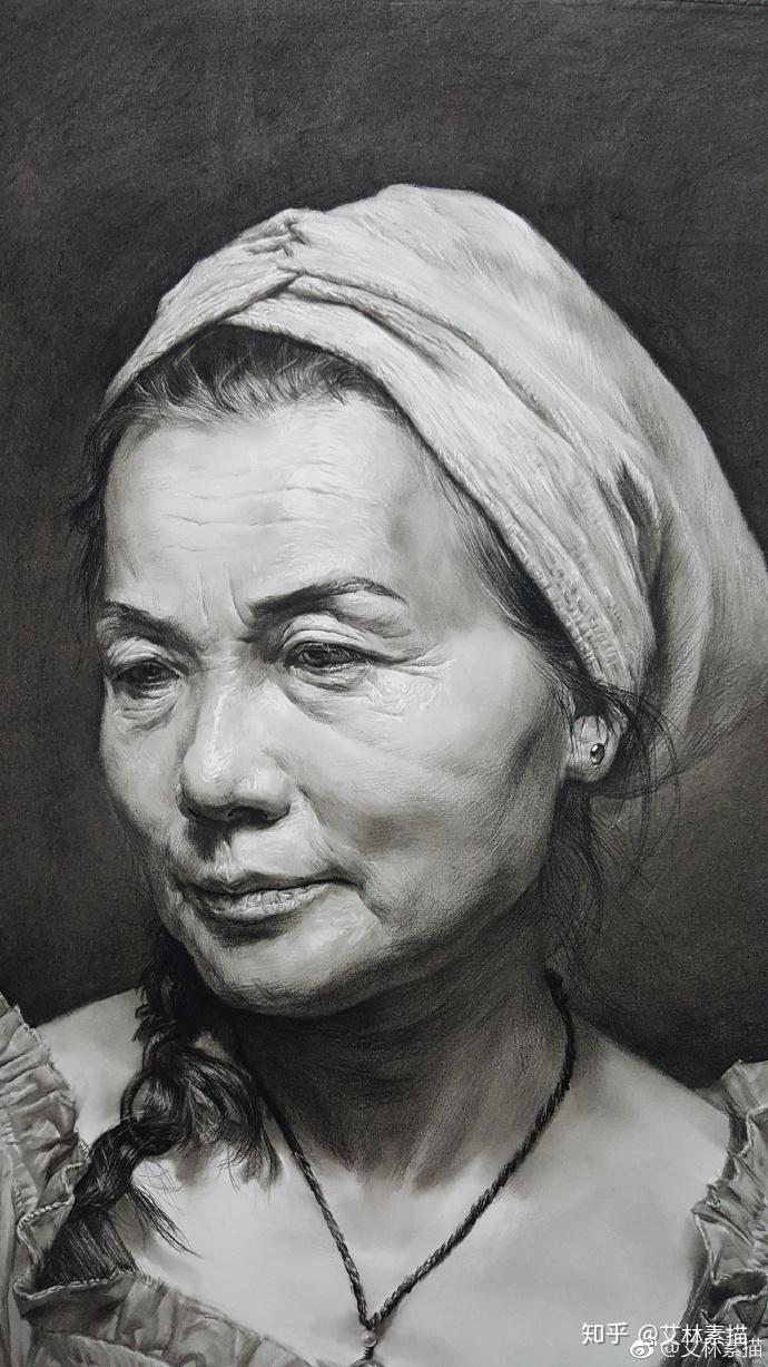 艾林素描中期头像分享