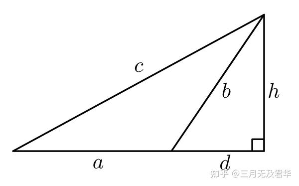 任意三角形求边长公式 直角三角形边长公式 三角形三边关系
