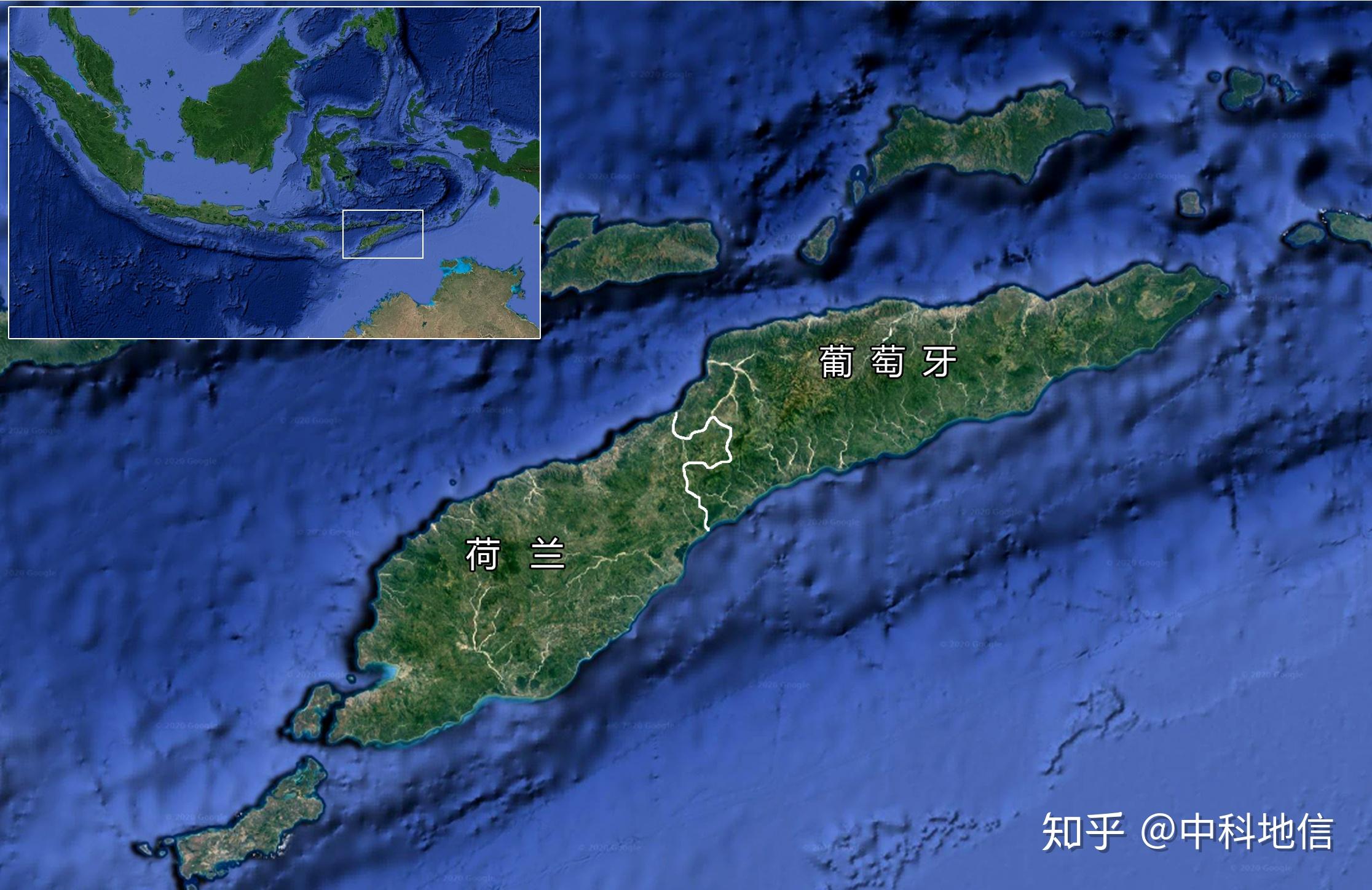 东帝汶地形图片