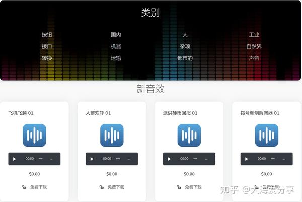 分享资源013：十个免费音效素材下载网站 - 知乎