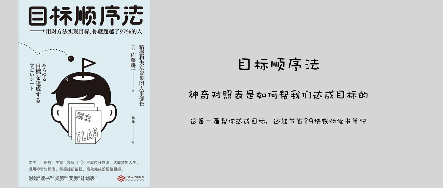 目标顺序法 神奇对照表是怎么帮助我们达成目标的 这是一篇可以帮你达成目标还能省29块钱的读书笔记 知乎