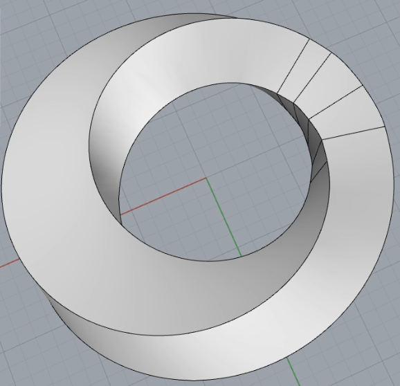 技法课堂丨探究莫比乌斯环不同算法的曲面衔接
