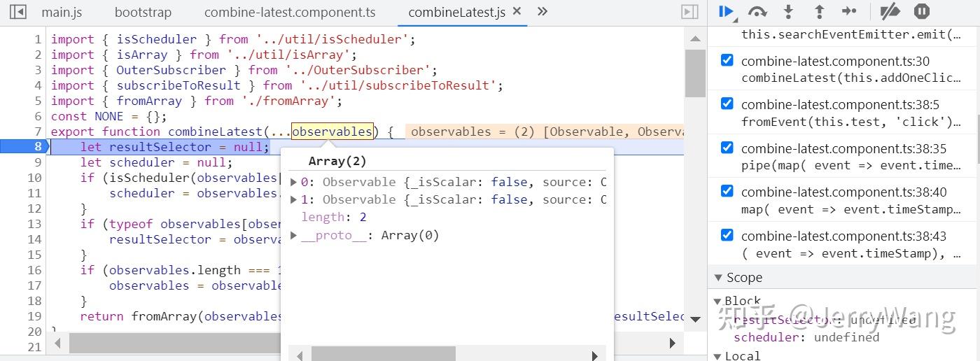 RxJS CombineLatest operator 的一个具体使用例子 - 知乎