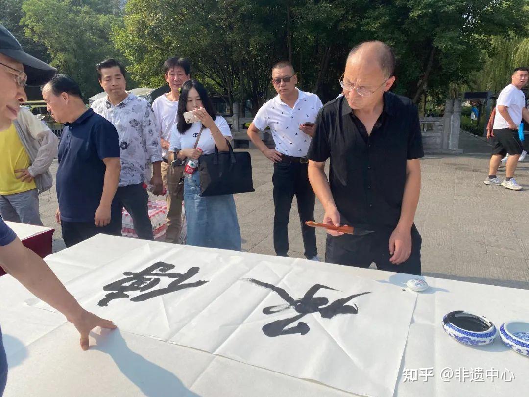 张焉如,张东辉,张琛义,王荣立等书法名家为展览开笔