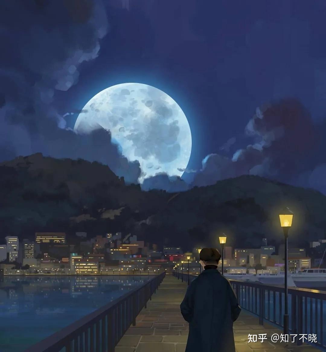 【插画】半厚涂安静治愈的场景风格插画 - 知乎