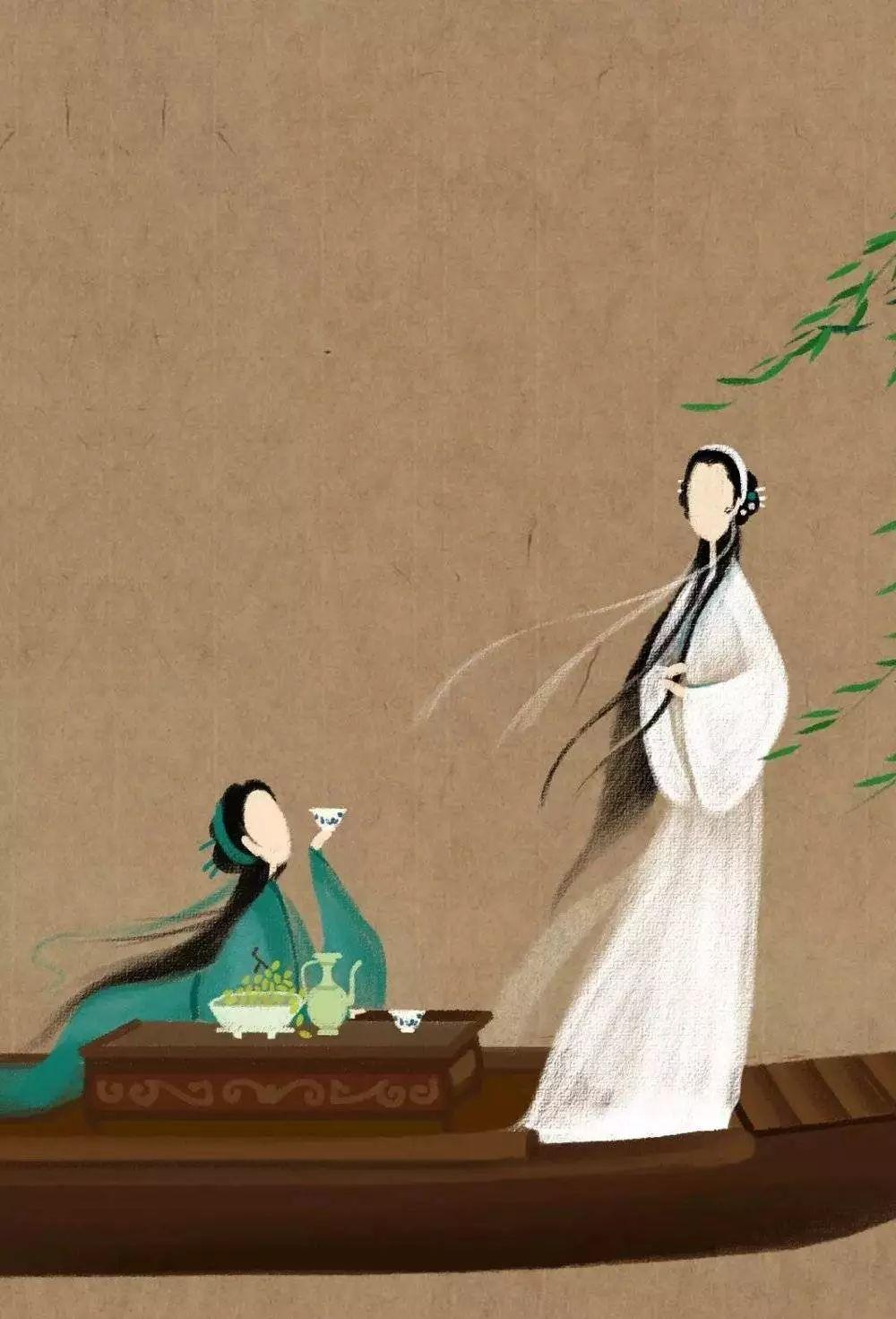 把"呼葱觅蒜"这个名字带到网友眼前的就是一组无脸版《青蛇》插画,这