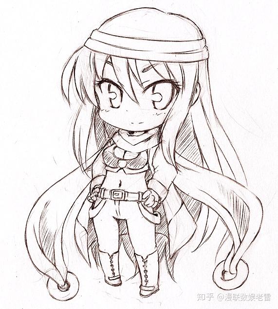 漫联教育素材篇q版人物绘画参考