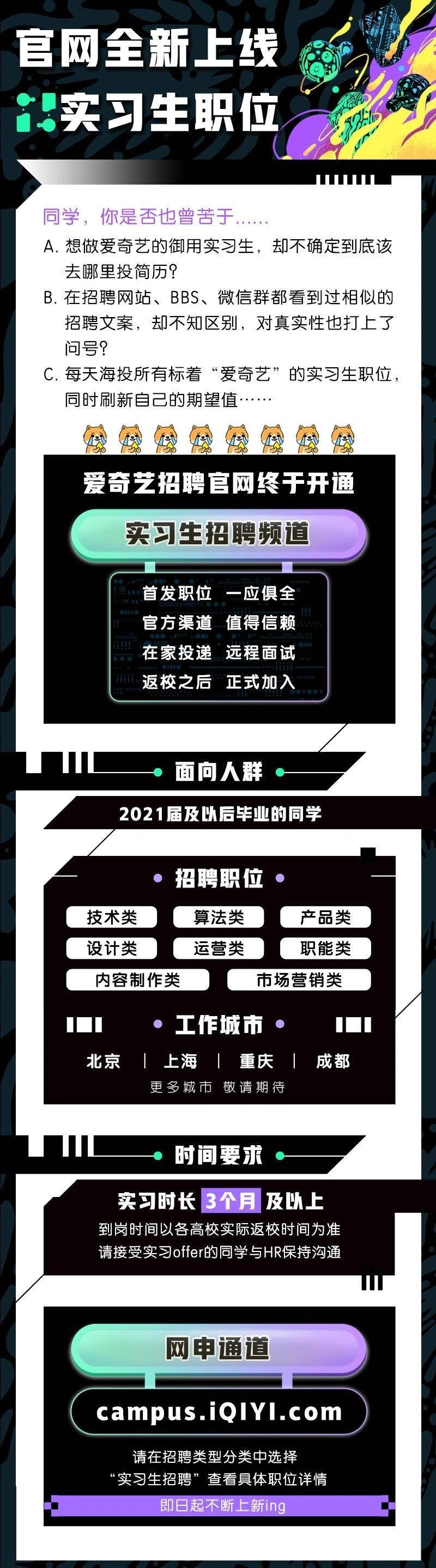 爱奇艺招聘数据标注实习生