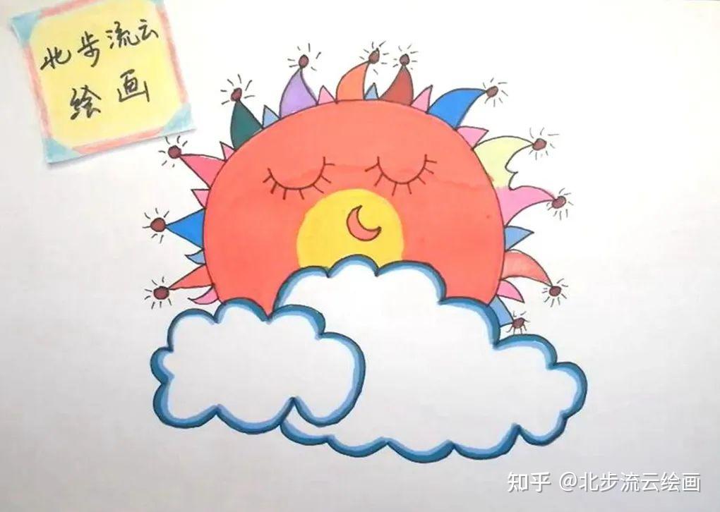画出不同形态的太阳简笔画,无论是单一颜色的还是绚丽多彩的,又或者是